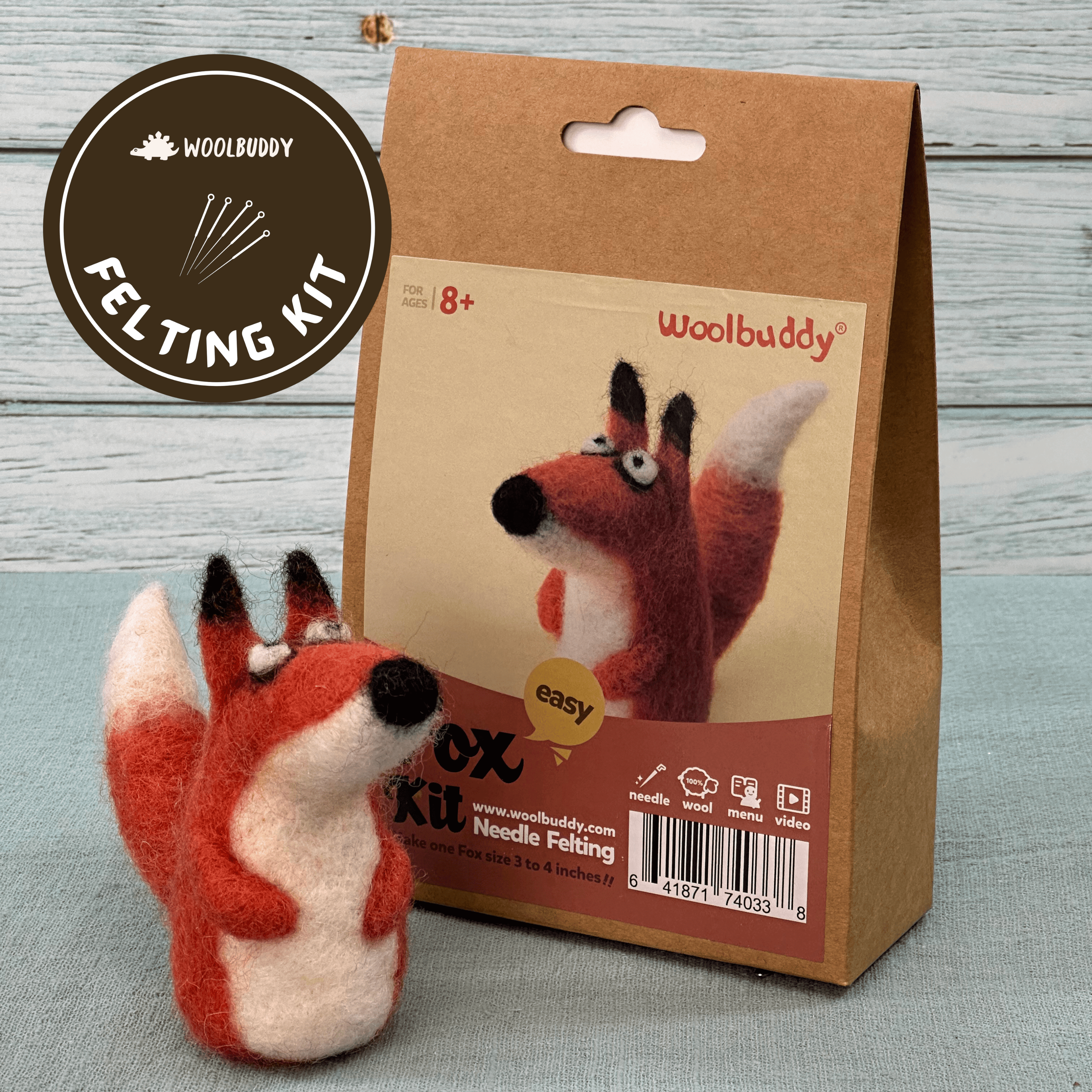 Woolbuddy DIY Needle Felting Kit “ Fox