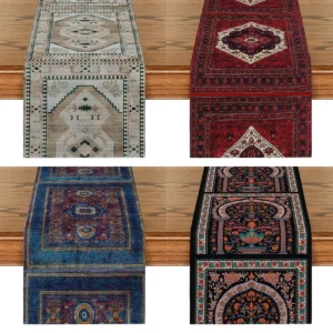 European Style Pattern Table Flag Noble Flower Table Runner Flower Plant Holiday Party Home Kitchen Table Beautiful Decoration