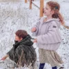 Kids Waterproof Hooded Down Parka Jacket Apparel